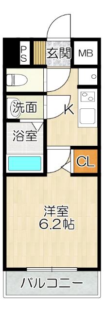 大阪市西成区長橋マンション 間取り図画像