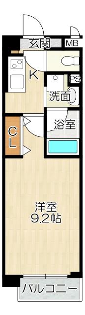 八尾市若草町マンション 間取り図画像