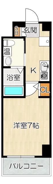 大阪市北区東天満マンション 間取り図画像