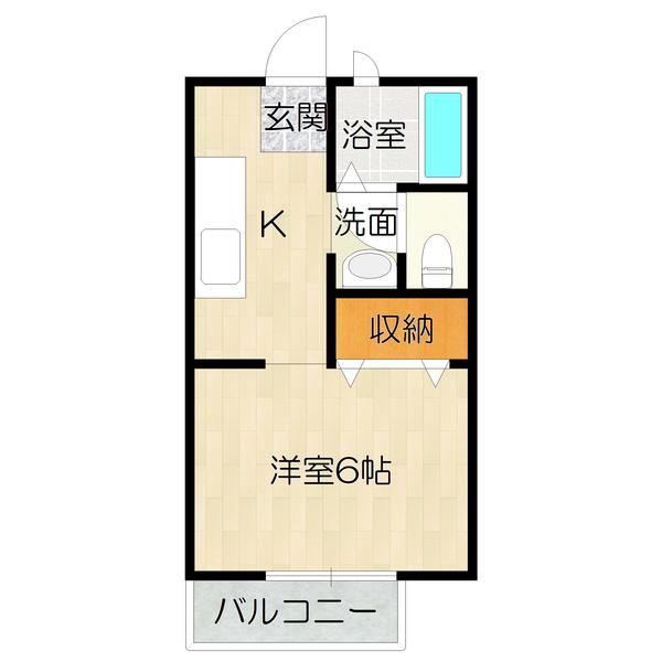 大阪市住之江区安立アパート 間取り図画像