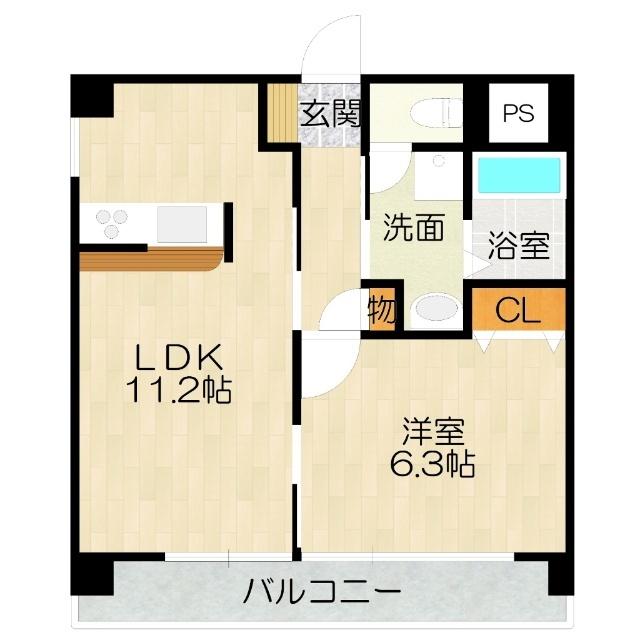 大阪市旭区新森マンション 間取り図画像