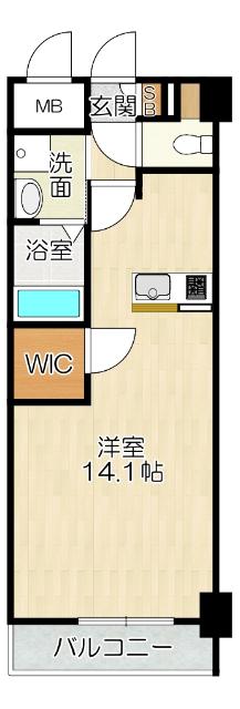 大阪市住之江区粉浜マンション 間取り図画像