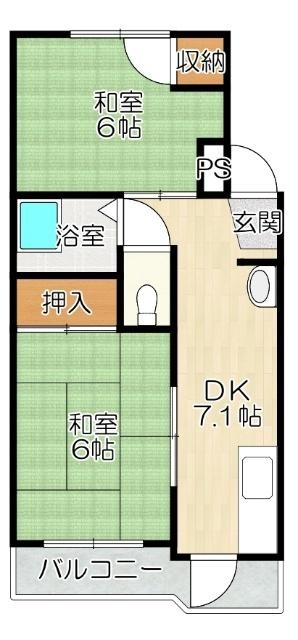 大阪市淀川区三国本町マンション 間取り図画像