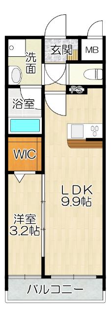 大阪市北区長柄中マンション 間取り図画像