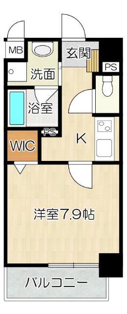 大阪市生野区田島マンション 間取り図画像
