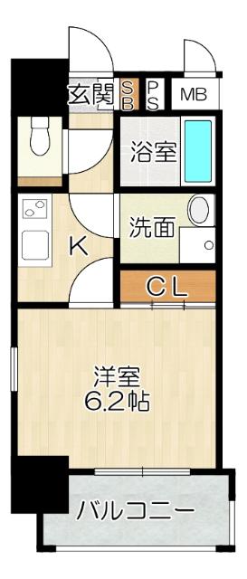 大阪市天王寺区味原町マンション 間取り図画像
