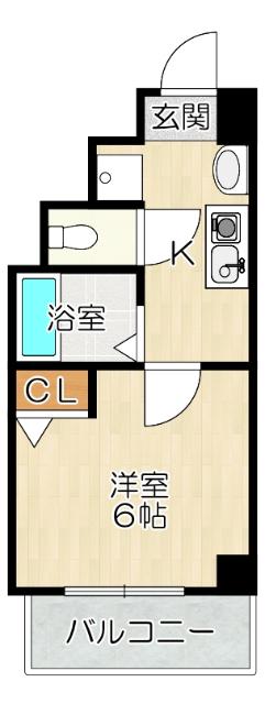 大阪市浪速区元町マンション 間取り図画像