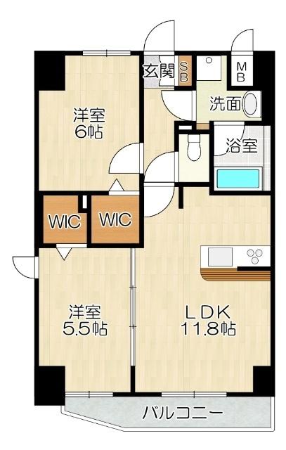 大阪市淀川区塚本マンション 間取り図画像