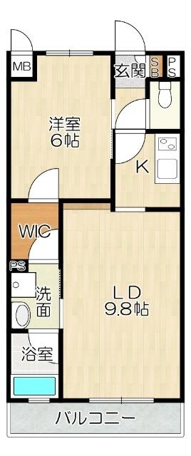 八尾市泉町マンション 間取り図画像