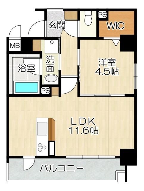 大阪市北区長柄西マンション 間取り図画像