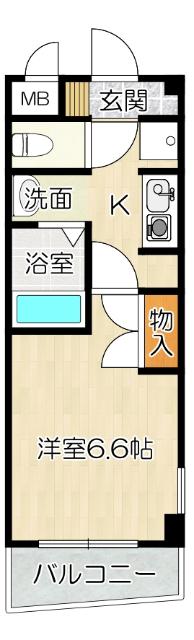 大阪市福島区福島マンション 間取り図画像
