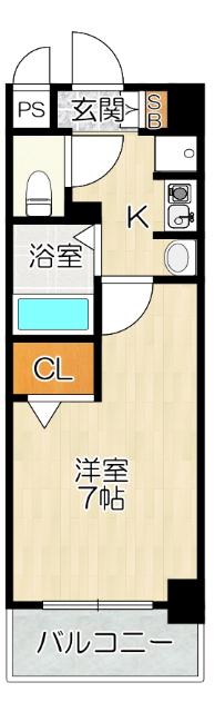 大阪市福島区福島マンション 間取り図画像