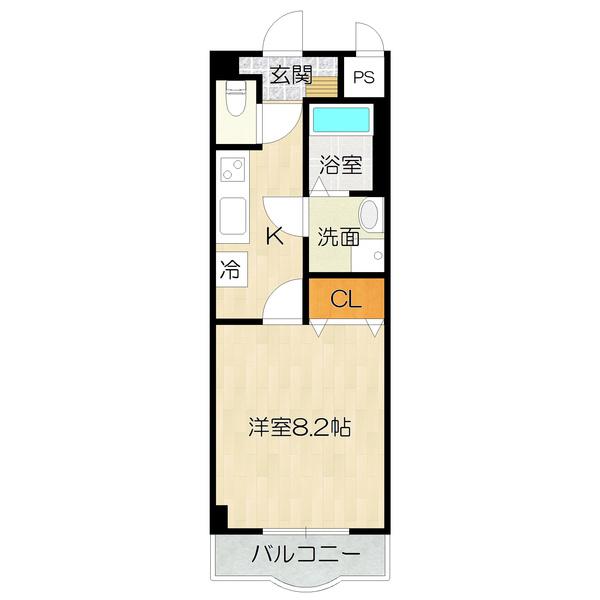 八尾市光町マンション 間取り図画像