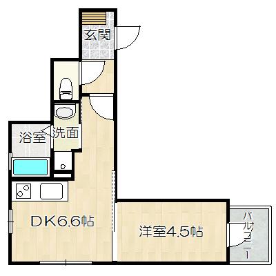 大阪市東淀川区下新庄マンション 間取り図画像