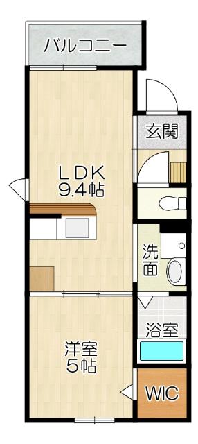 大阪市平野区背戸口アパート 間取り図画像