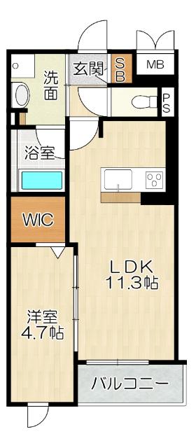 大阪市天王寺区味原町マンション 間取り図画像