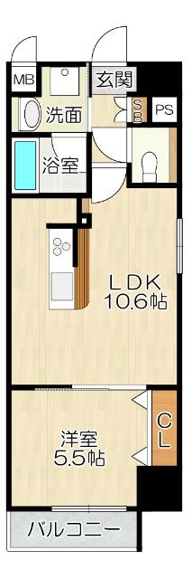 堺市堺区車之町東マンション 間取り図画像