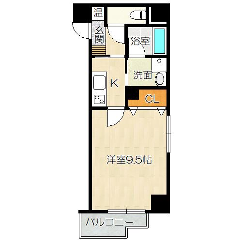 大阪市中央区安堂寺町マンション 間取り図画像