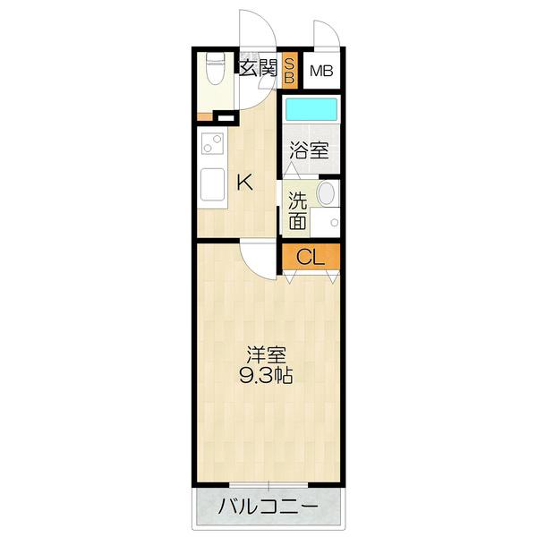 堺市北区長曽根町マンション 間取り図画像