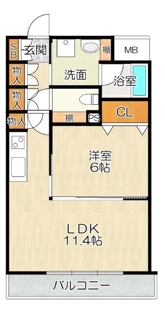 大阪市住吉区遠里小野マンション 間取り図画像