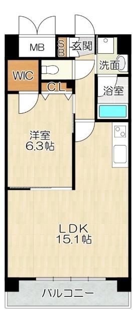 大阪市淀川区西宮原マンション 間取り図画像