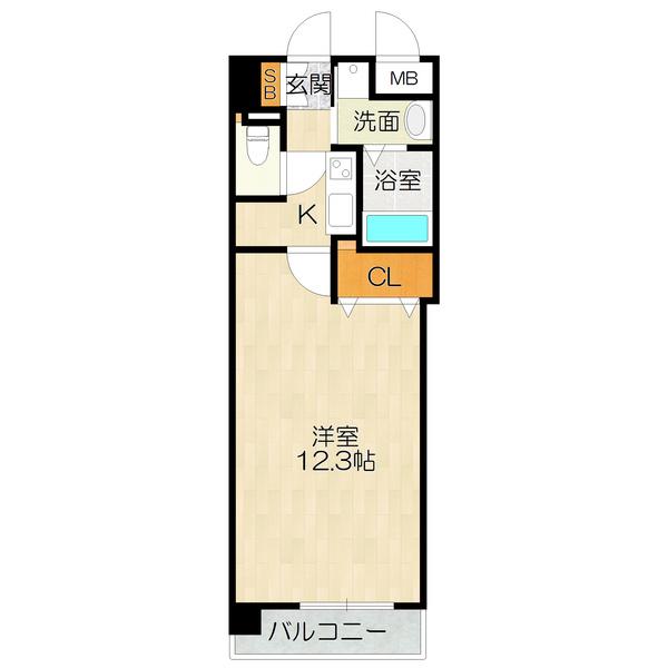 大阪市福島区福島マンション 間取り図画像