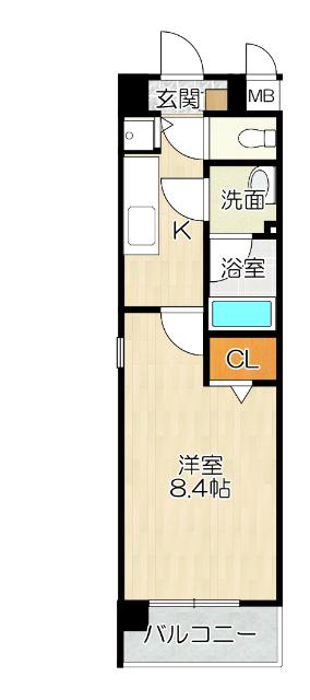 大阪市東淀川区南江口マンション 間取り図画像