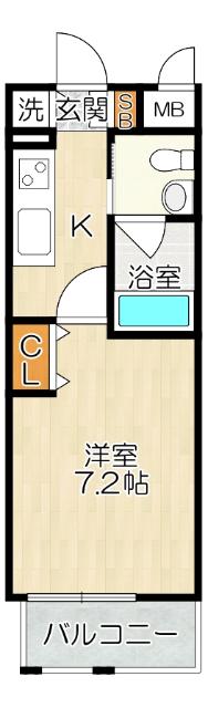 大阪市中央区玉造マンション 間取り図画像