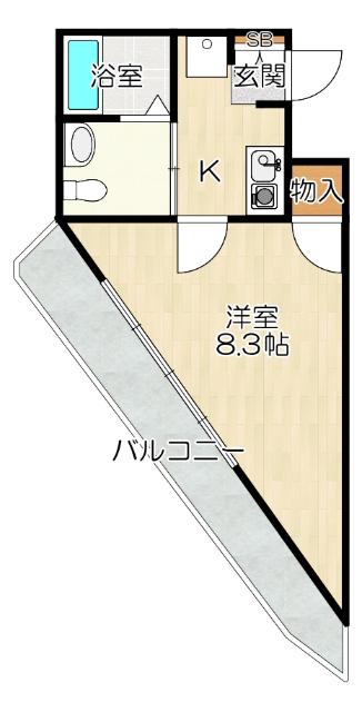 大阪市福島区福島マンション 間取り図画像
