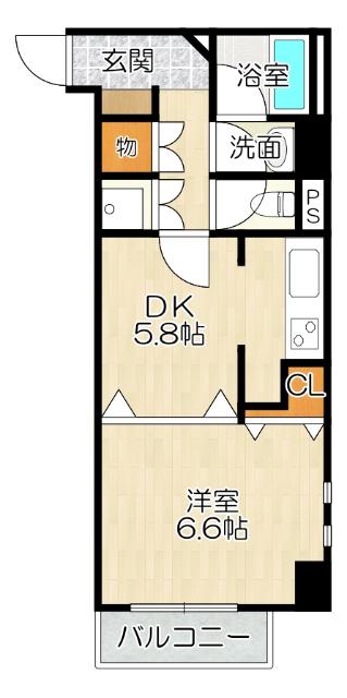 大阪市東成区大今里南マンション 間取り図画像