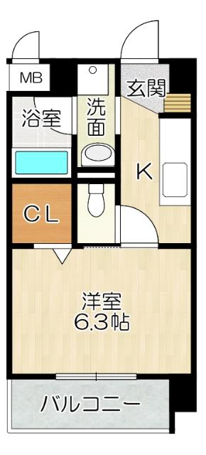 大阪市都島区毛馬町マンション 間取り図画像