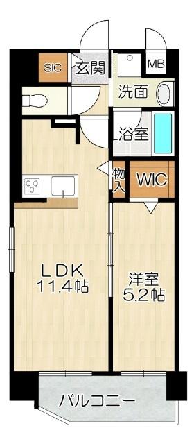 大阪市城東区成育マンション 間取り図画像