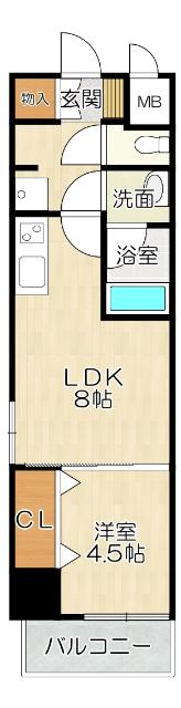 大阪市淀川区十三元今里マンション 間取り図画像