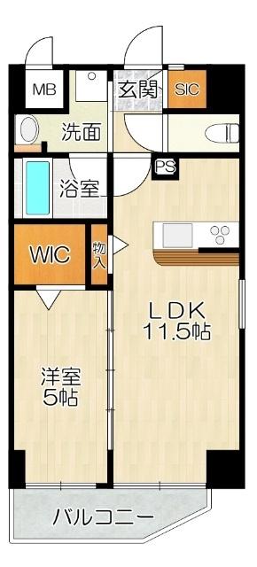 大阪市北区大淀中マンション 間取り図画像
