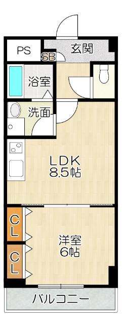 大阪市平野区加美東マンション 間取り図画像