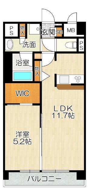 大阪市浪速区桜川マンション 間取り図画像