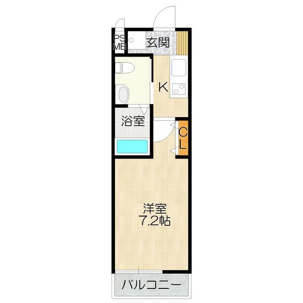 大阪市西淀川区歌島マンション 間取り図画像