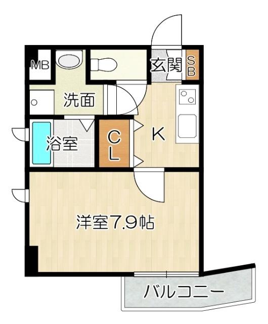大阪市城東区今福西マンション 間取り図画像