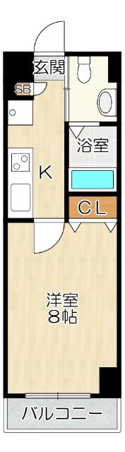 大阪市浪速区塩草マンション 間取り図画像