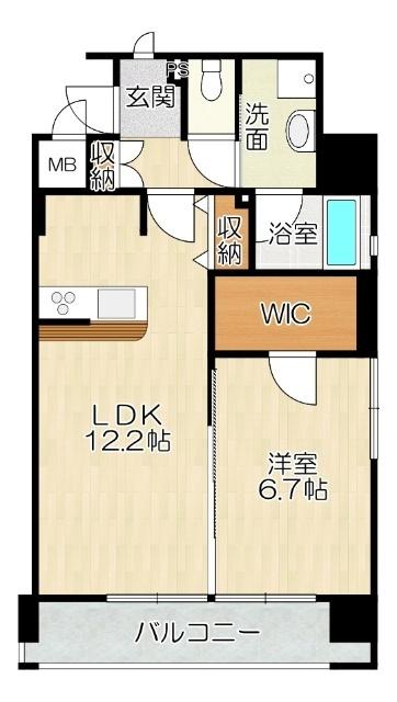 大阪市福島区福島マンション 間取り図画像