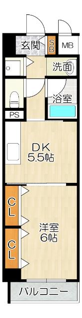 大阪市城東区鴫野西マンション 間取り図画像