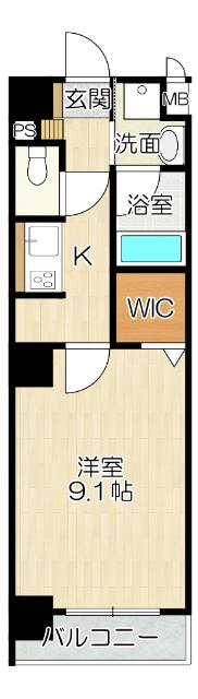 大阪市天王寺区上本町マンション 間取り図画像