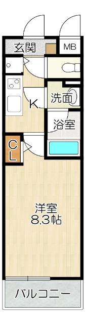 大阪市西成区松マンション 間取り図画像