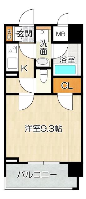 大阪市西区京町堀マンション 間取り図画像