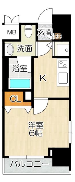 大阪市淀川区東三国マンション 間取り図画像