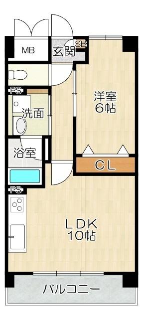 大阪市城東区野江マンション 間取り図画像