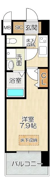 大阪市北区中津マンション 間取り図画像