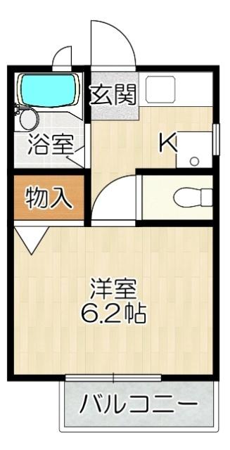 堺市北区常磐町アパート 間取り図画像