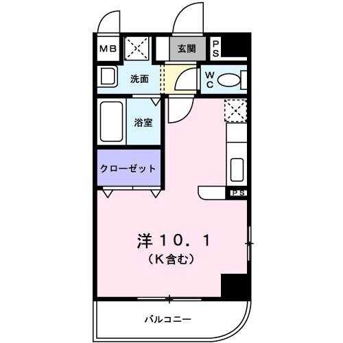 プラティーク　ベリエ（203） 間取り図画像
