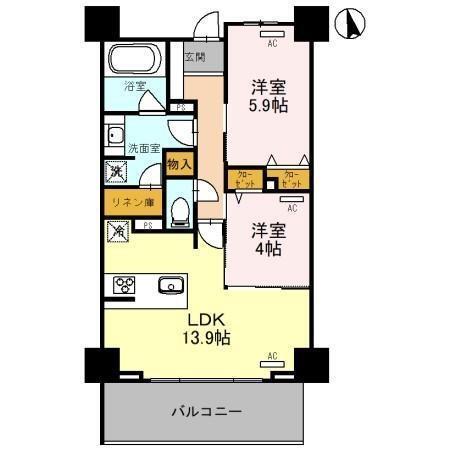 グランド　ポー（0602） 間取り図画像